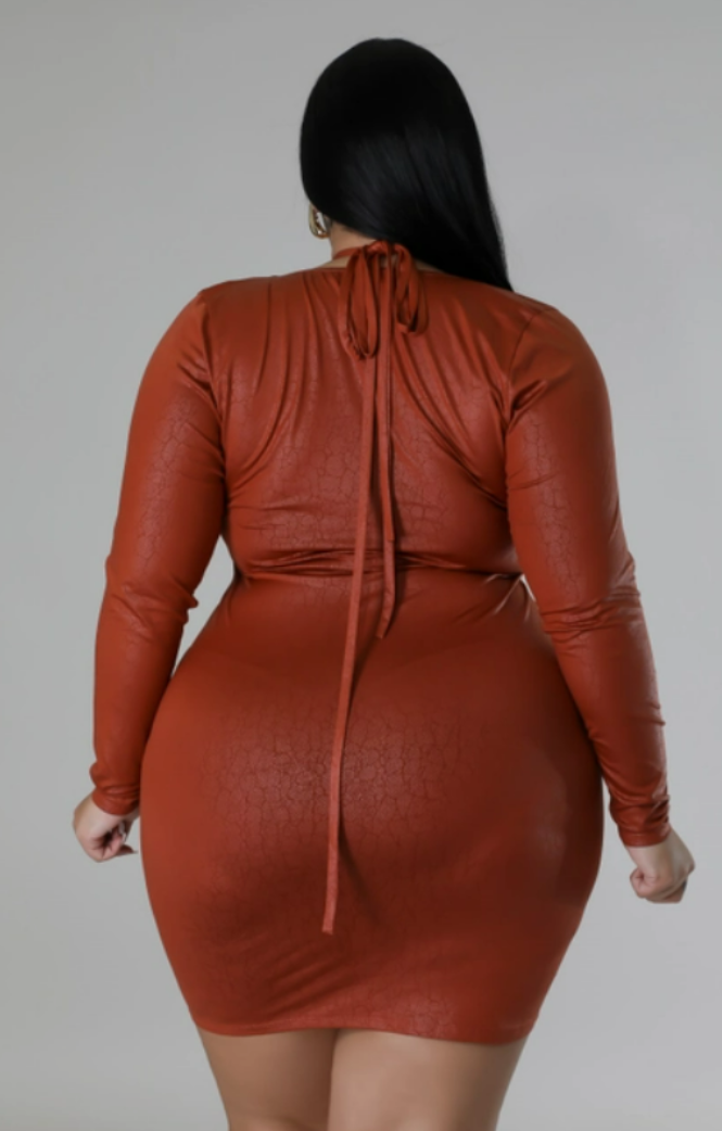 Plus Size Halter Neck Ruched Mini Dress